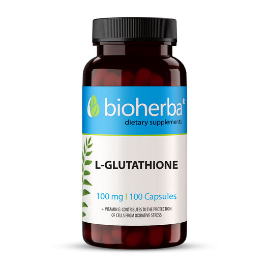 Л-Глутатион / L-Glutathione – 100 мг, 100 капсули, Биохерба | Здраво Тяло