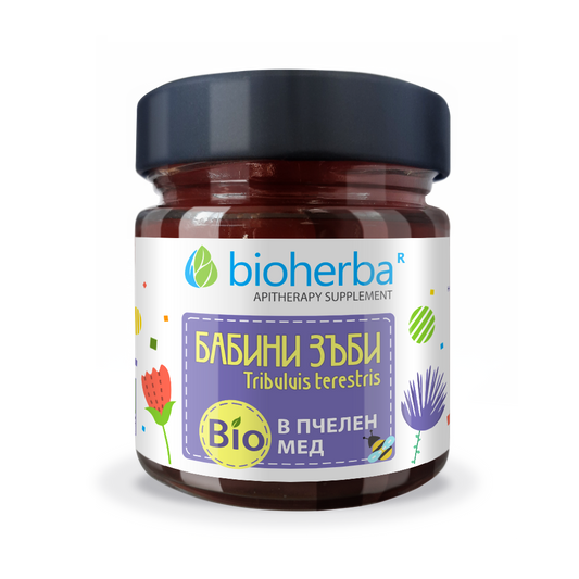 Бабини зъби в био пчелен мед – 280 гр