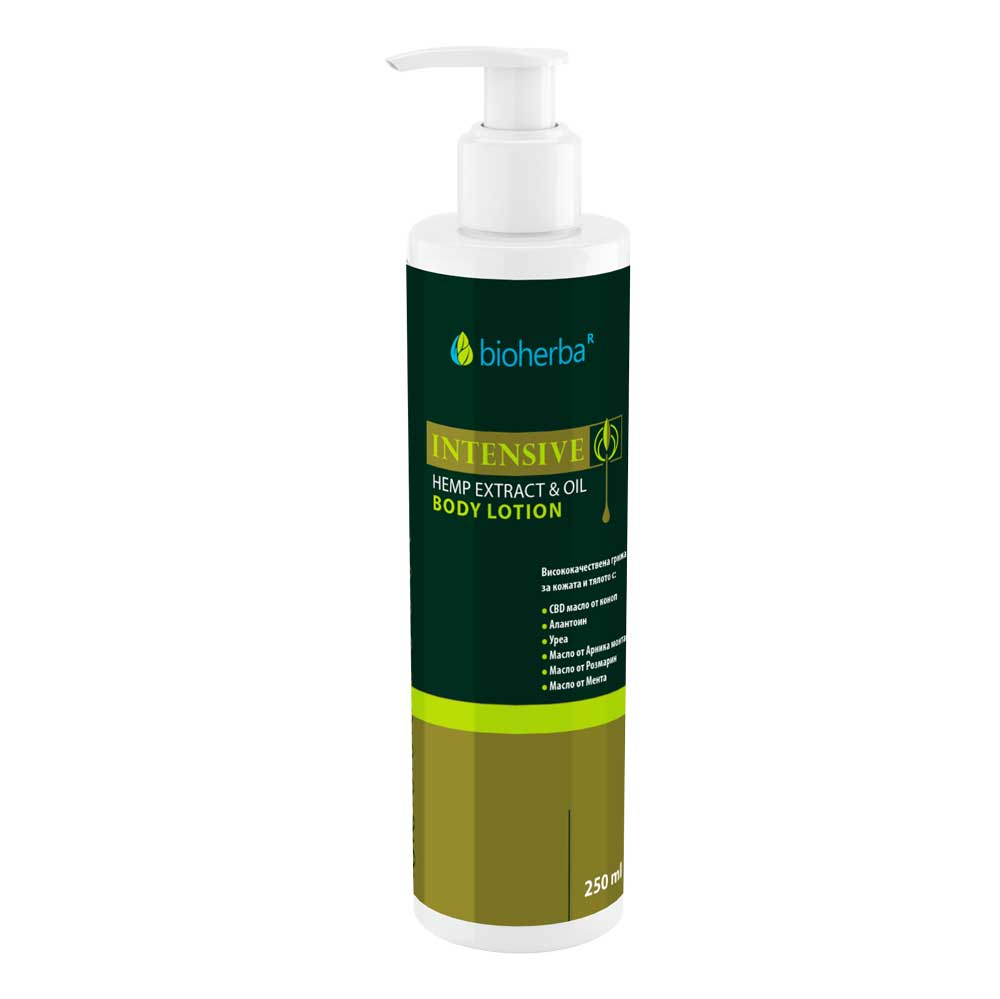 Интензивен CBD Лосион за Тяло с Коноп, Арника, Мента / Intensive CBD Body Lotion – 250 мл | Здраво Тяло