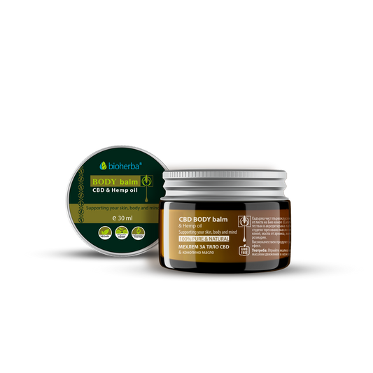 CBD Мехлем с Арника, Коноп, Мента, Розмарин / CBD Balm – 30 мл | Здраво Тяло