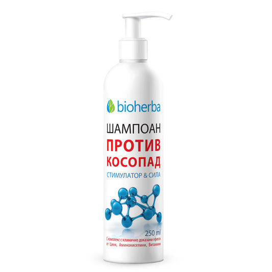 Шампоан против Косопад / Anti-Hair Loss Shampoo Стимулатор & Сила – 250мл | Здраво Тяло